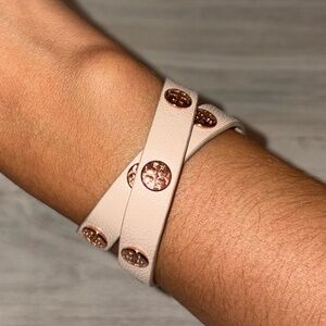 Tory Burch Women's Double-Wrap Logo Stud Bracelet